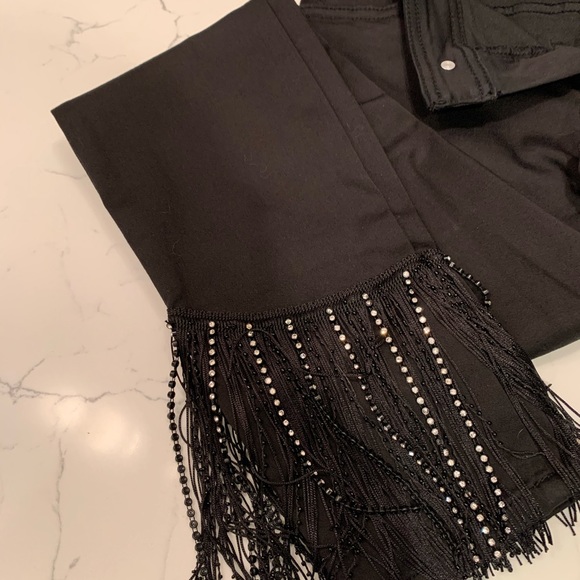 Holiday black skinny dressy pants from INC - Picture 3 of 5